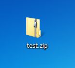 Windows純正のZIPファイルアイコン